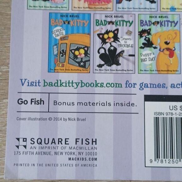 Bad Kitty Drawn to Trouble 2014 Graphic Novel Nick Bruel Paperback - Picture 6 of 10